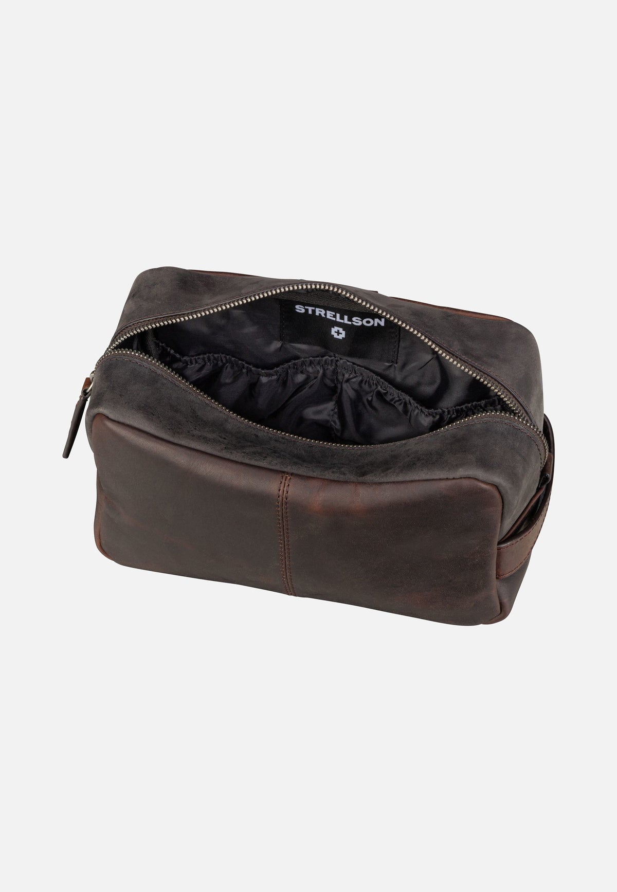 Strellson Brick Lane Dick Washbag SHZ Dark Brown Toiletry Bag