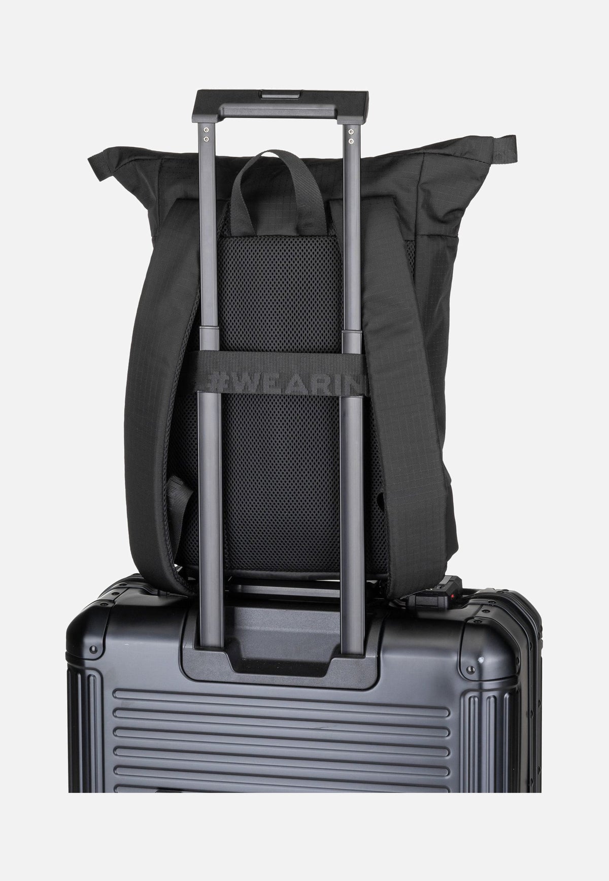 Strellson Northwood RS Eddie SVF Black Rolltop Backpack