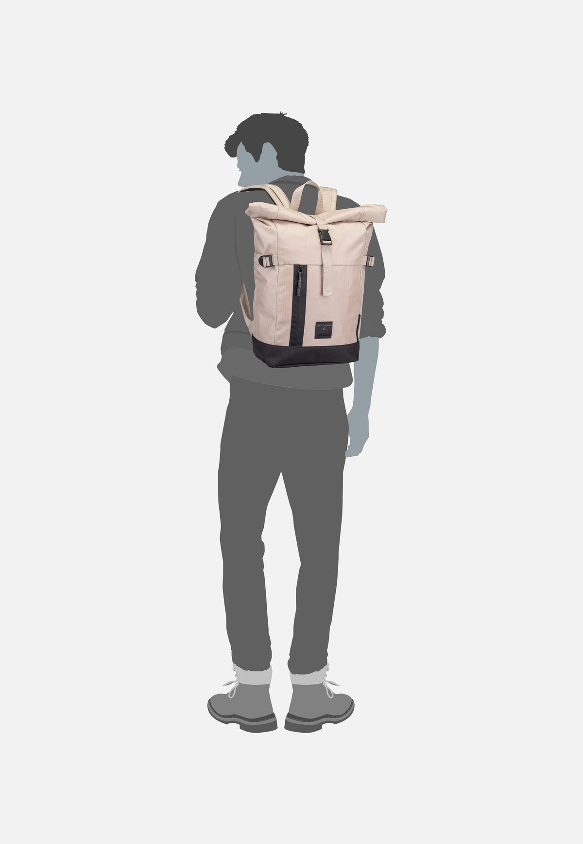 Strellson Northwood RS Eddie MVF Beige Rolltop Backpack