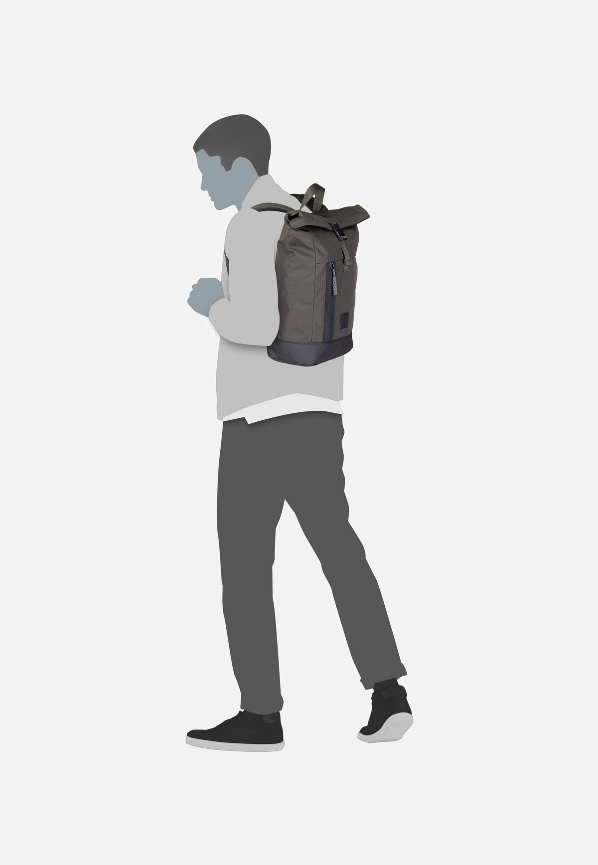Strellson Northwood RS Sebastian SVZ Khaki Backpack