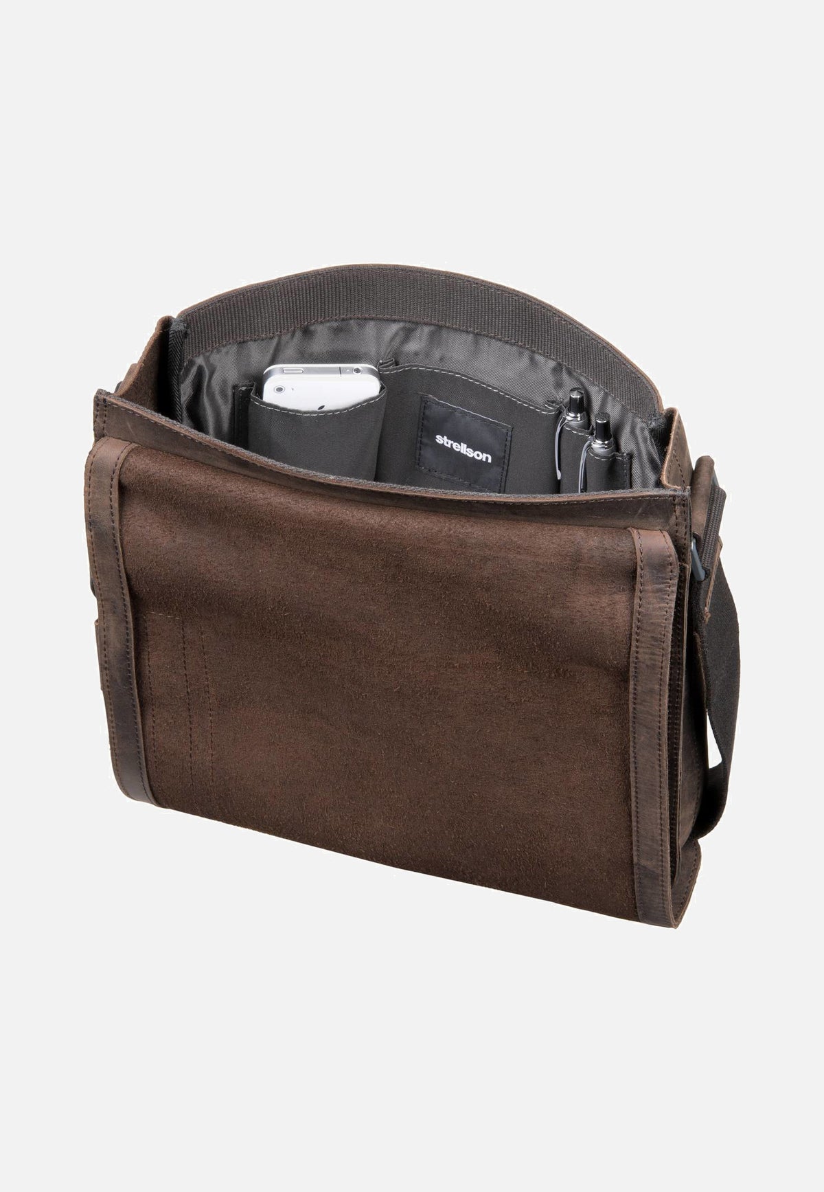 Strellson Richmond Messenger MV Dark Brown Crossbody Bag