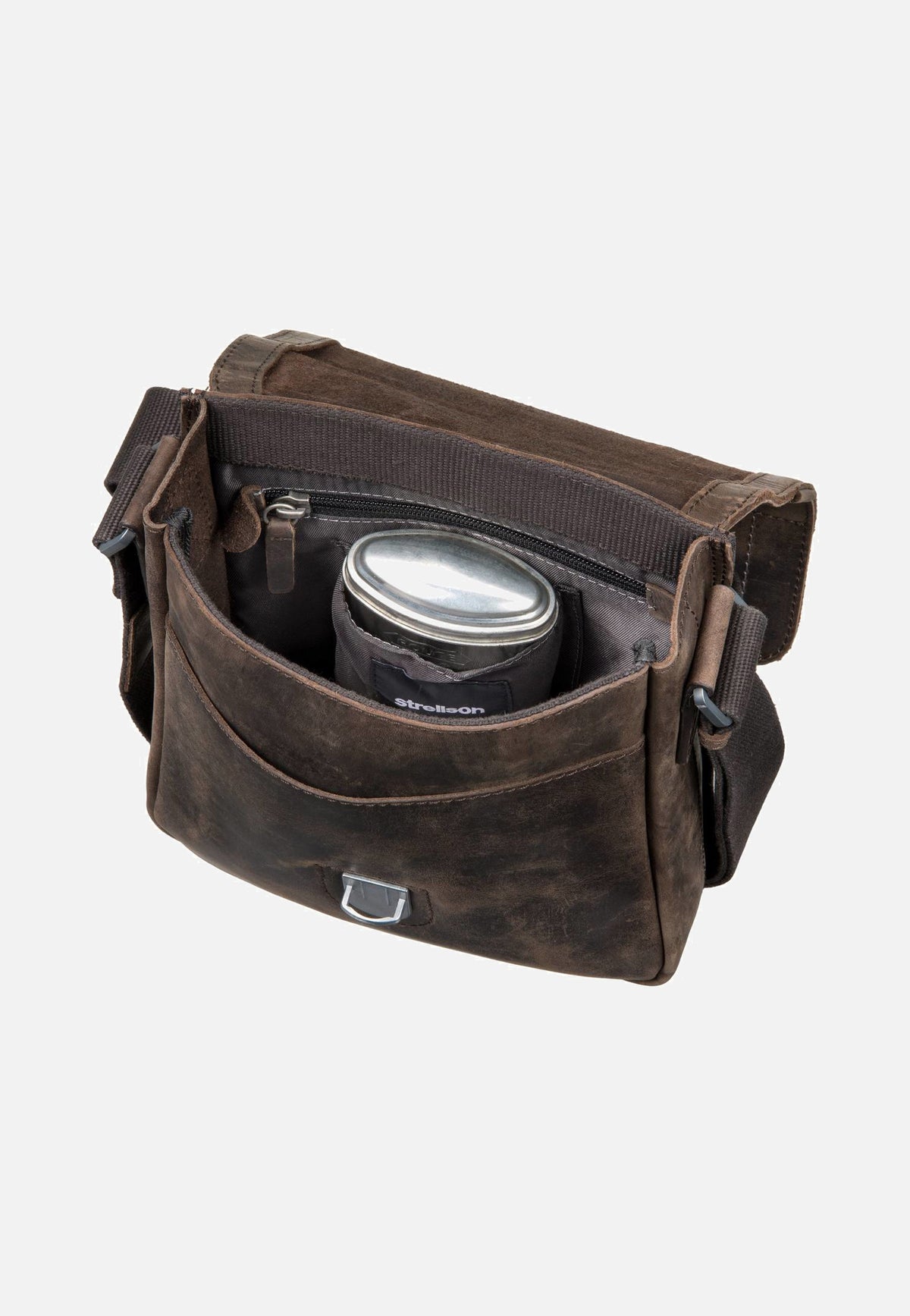 Strellson Richmond Messenger SV Dark Brown Crossbody Bag