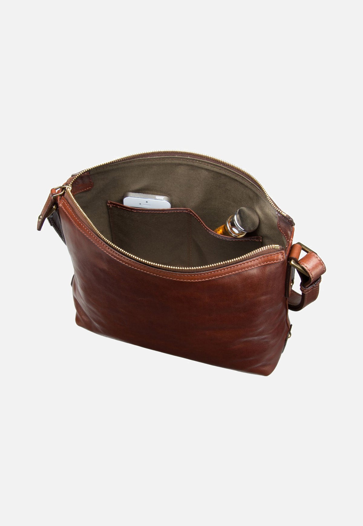 The Bridge Story Donna Handtasche Braun Borsa a marsupio