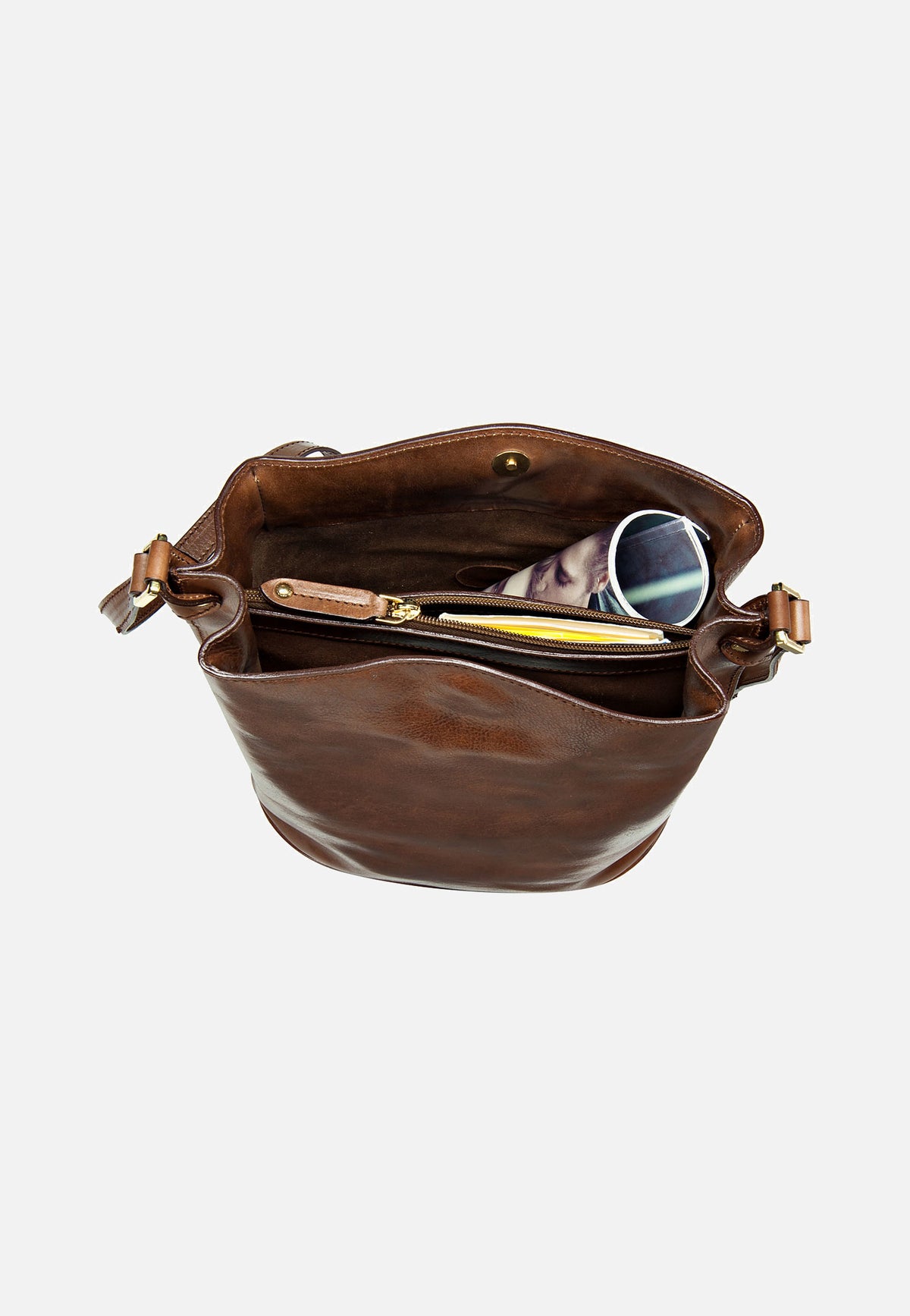 The Bridge Story Donna Ledertasche Braun Borsa a marsupio