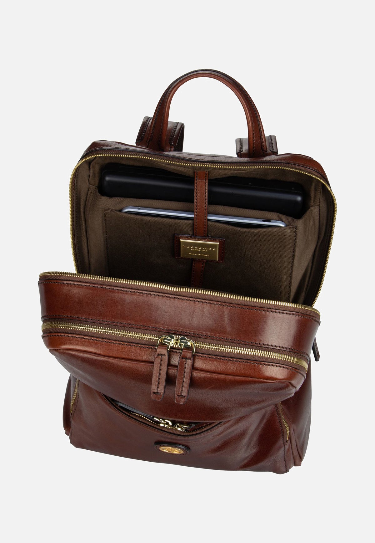 The Bridge Story Uomo 4810 Marrone/Oro Sac a dos