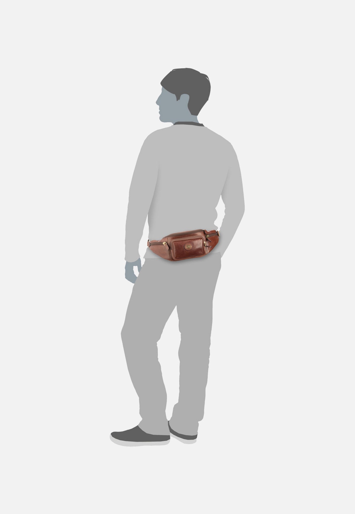 The Bridge Story Viaggio 8001 Marrone Fanny Pack