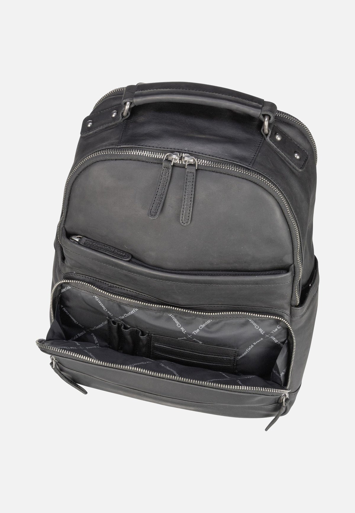 The Chesterfield Brand Austin 0184 Black Backpack