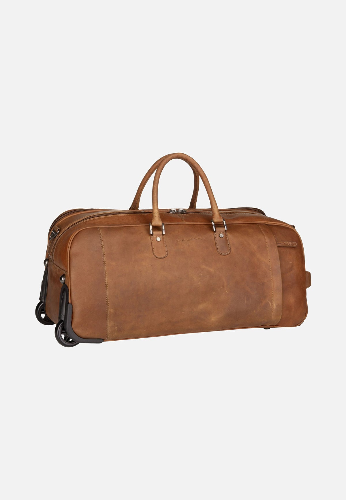 The Chesterfield Brand Jayven 0027 Cognac Travel Bag with Wheels