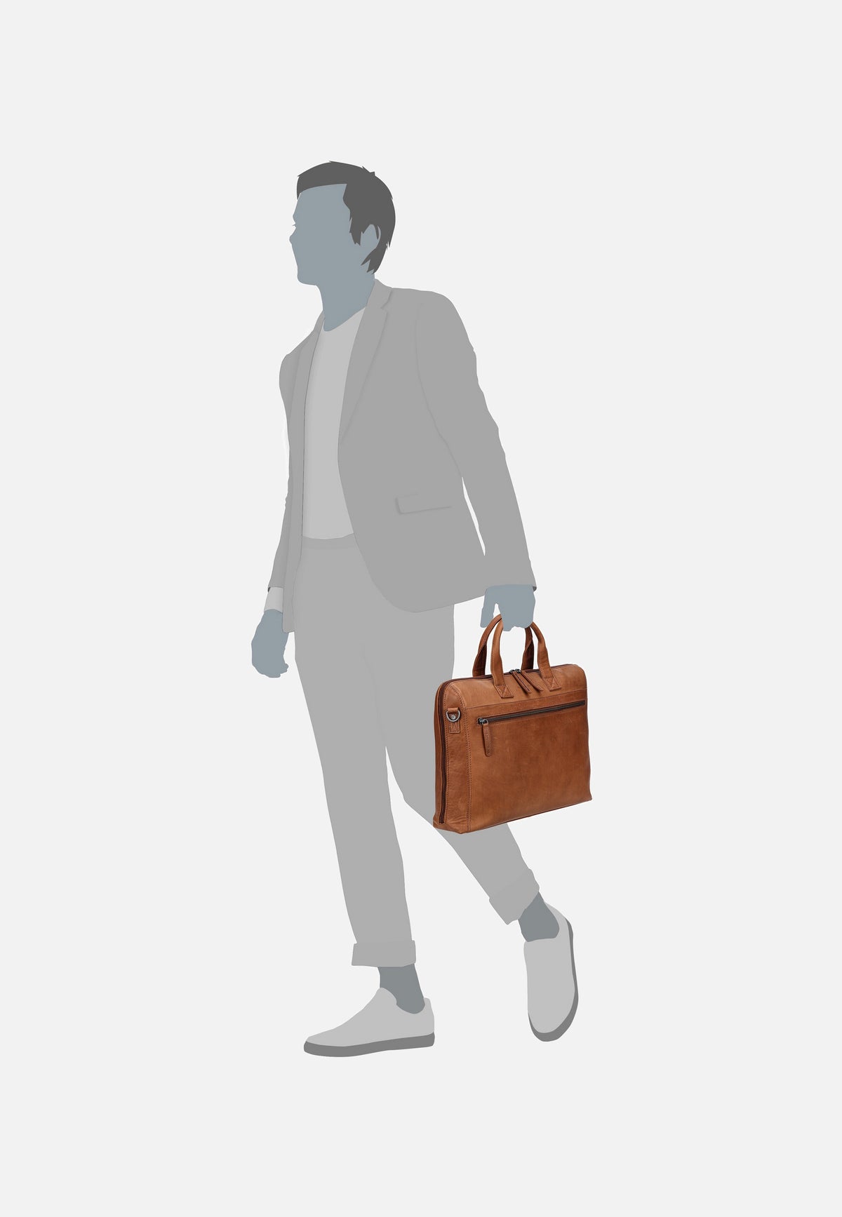The Chesterfield Brand Levanto 1091 Cognac Briefcase