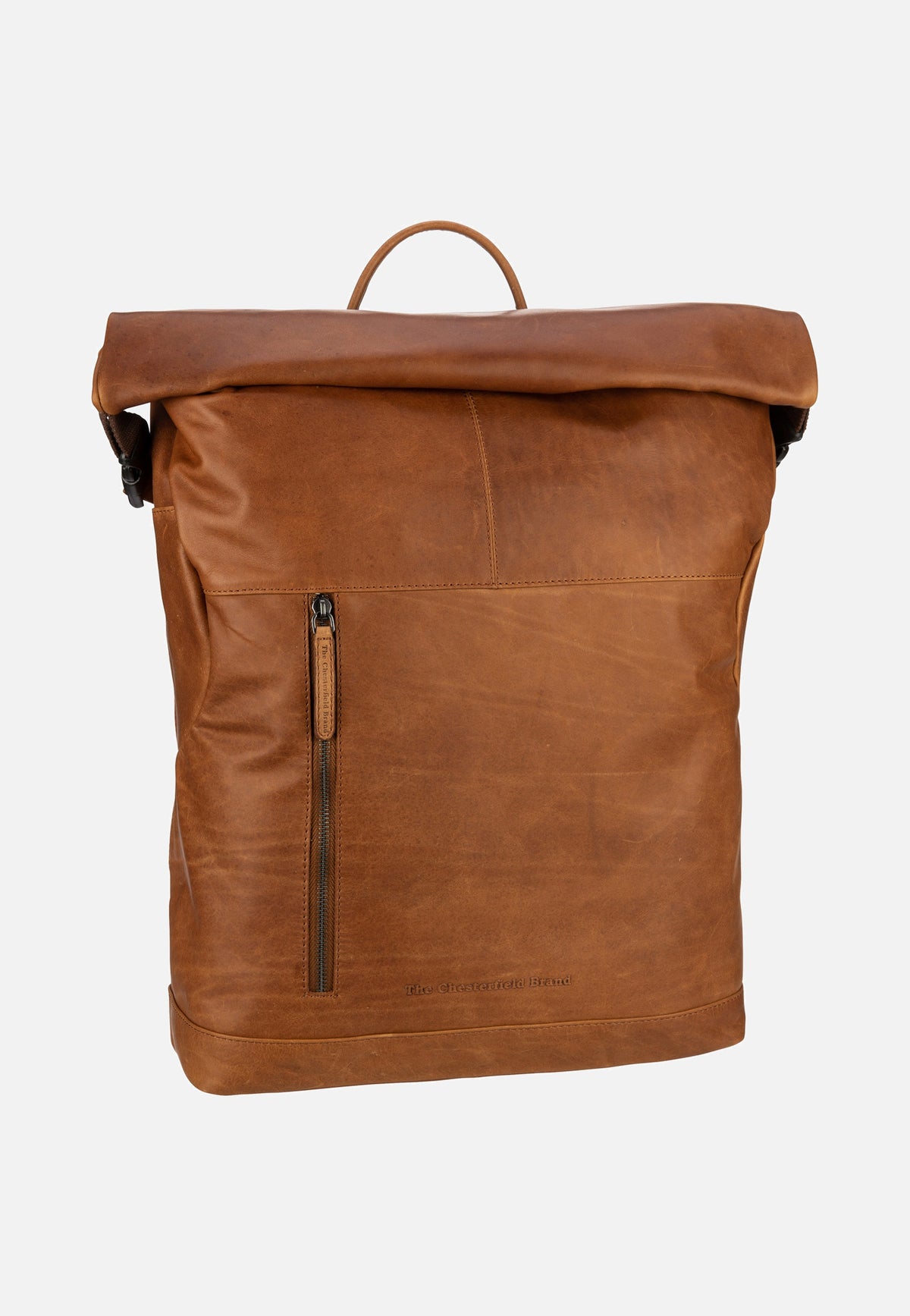 The Chesterfield Brand Liverpool 0309 Cognac Rolltop Backpack