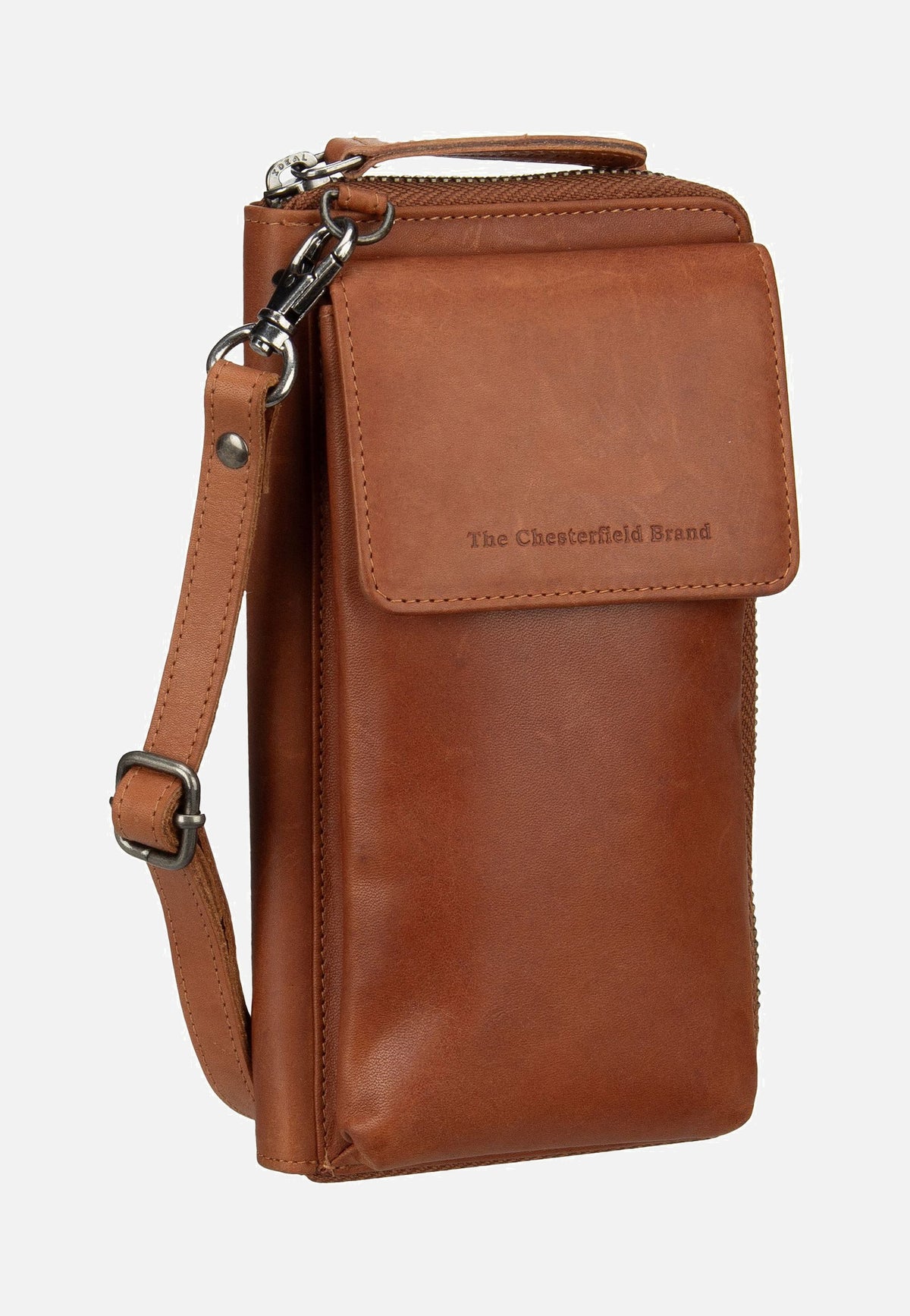 The Chesterfield Brand Malaga 1171 Cognac Phone Pouch