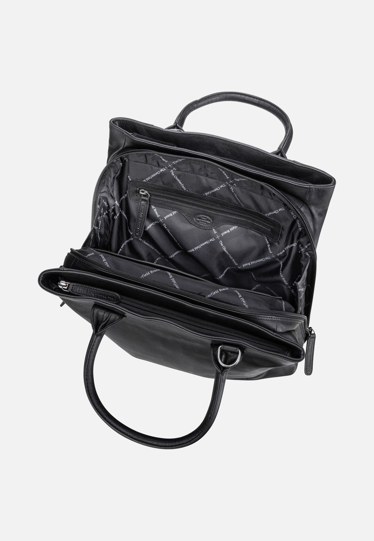 The Chesterfield Brand Passau 1298 Black Satchel
