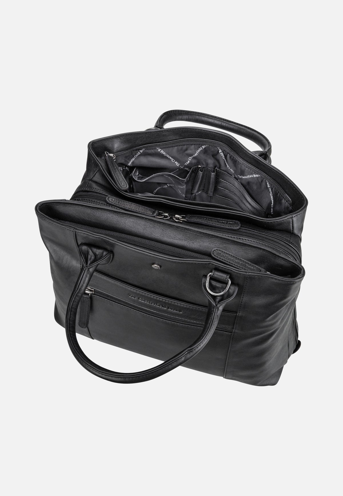 The Chesterfield Brand Passau 1298 Black Satchel