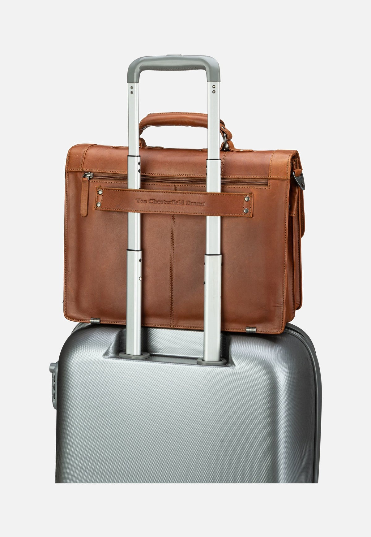 The Chesterfield Brand Stuttgart 1071 Cognac Briefcase