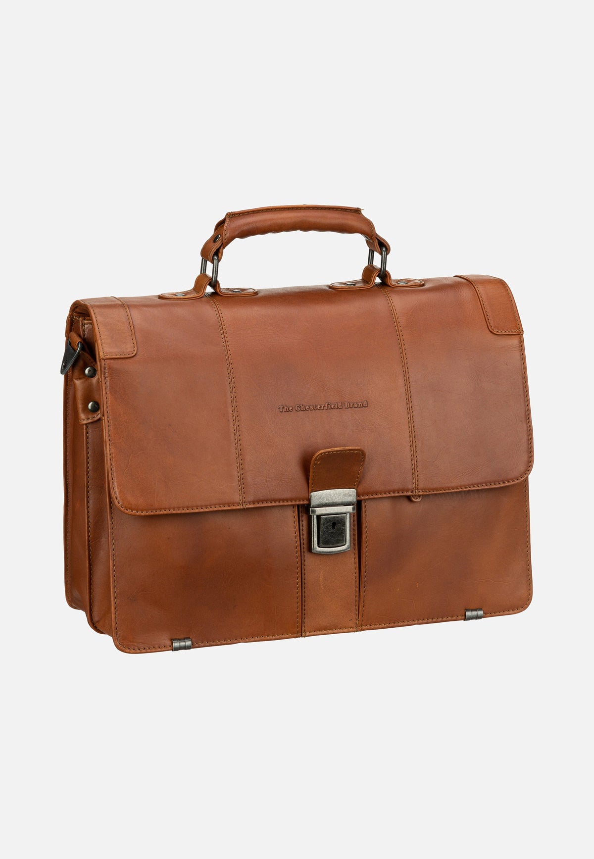 The Chesterfield Brand Stuttgart 1071 Cognac Briefcase