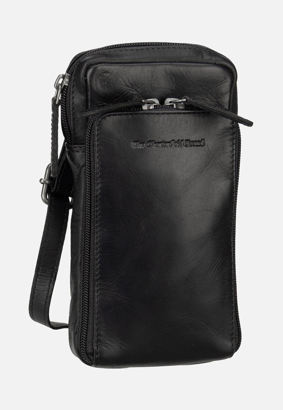 The Chesterfield Brand Valdes 1325 Black Phone Pouch