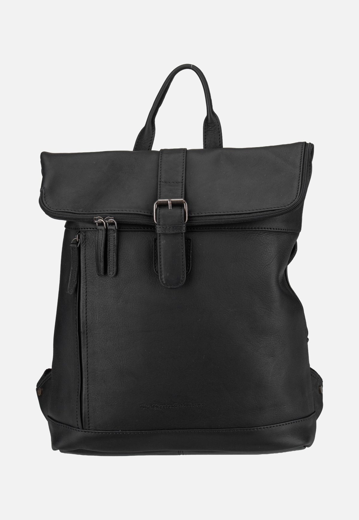 The Chesterfield Brand Larsson 0338 Black Rolltop Backpack