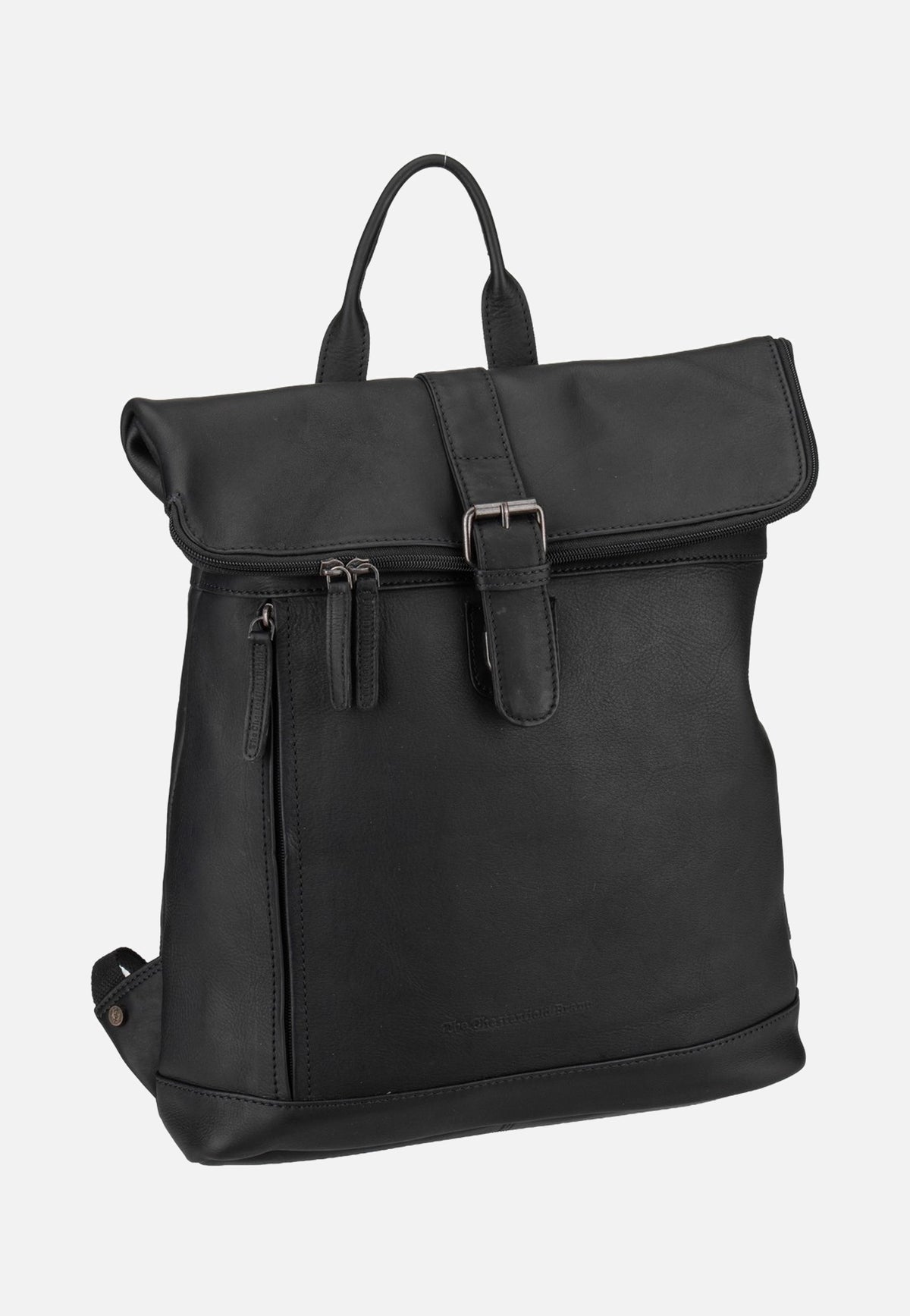 The Chesterfield Brand Larsson 0338 Black Rolltop Backpack