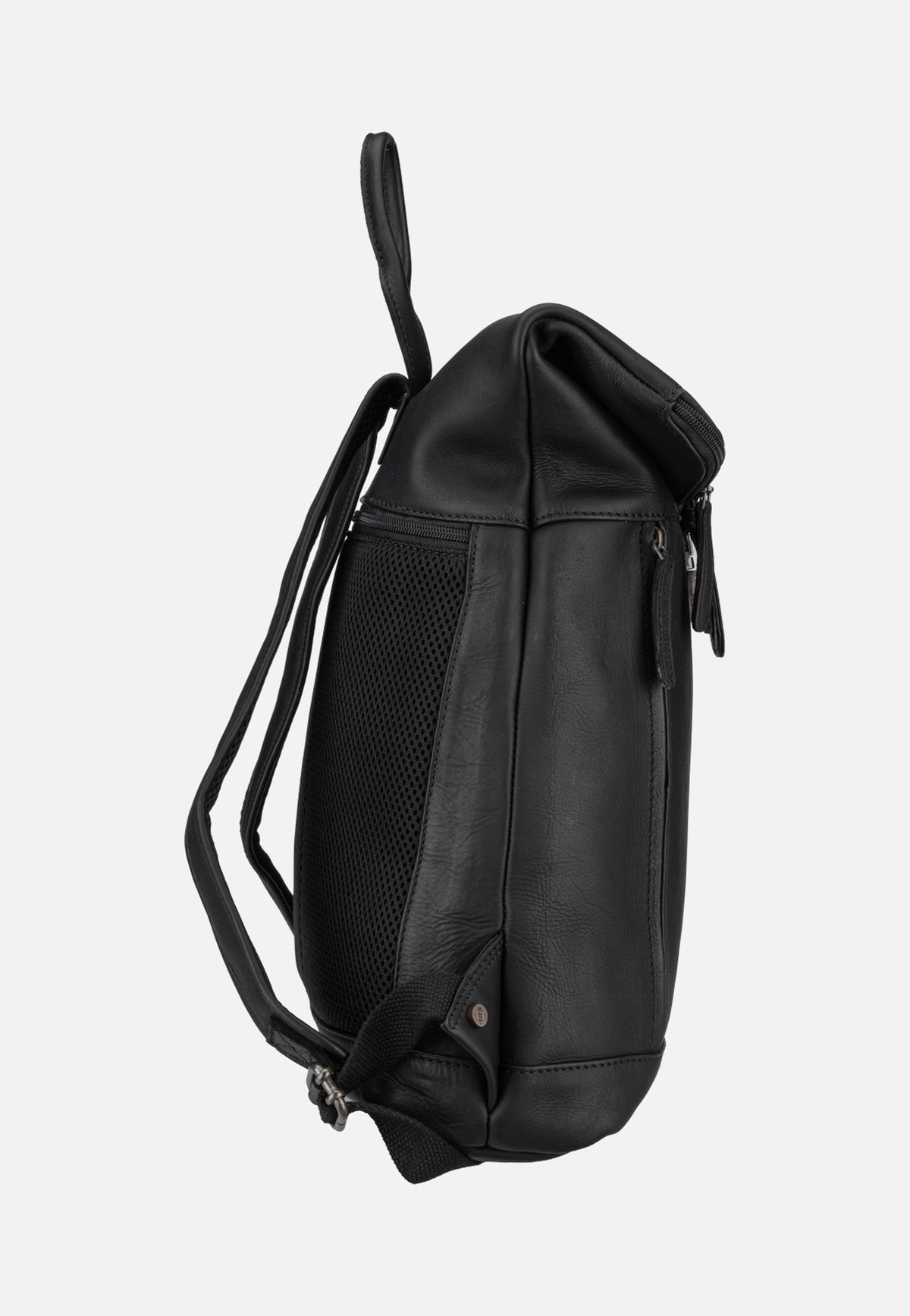 The Chesterfield Brand Larsson 0338 Black Rolltop Backpack