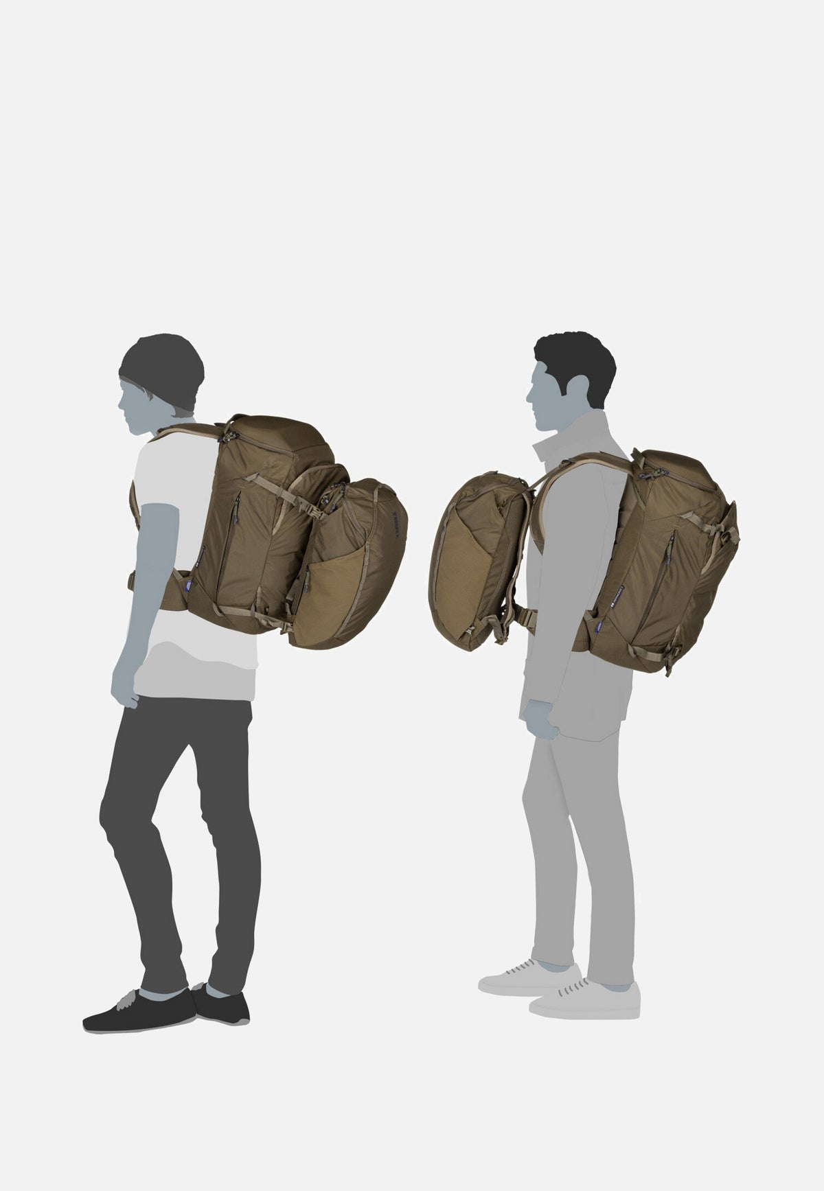 Thule Landmark Travel 60L Deep Khaki Travel Backpack