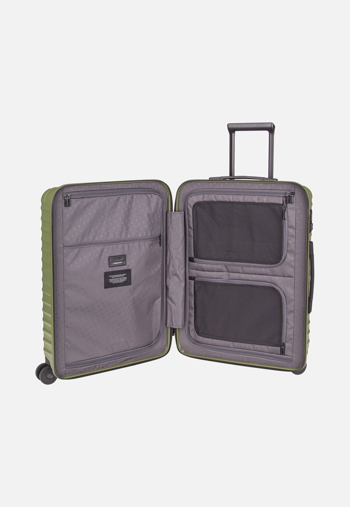 Titan UPGRADE 4w Trolley M Forest Green Suitcase