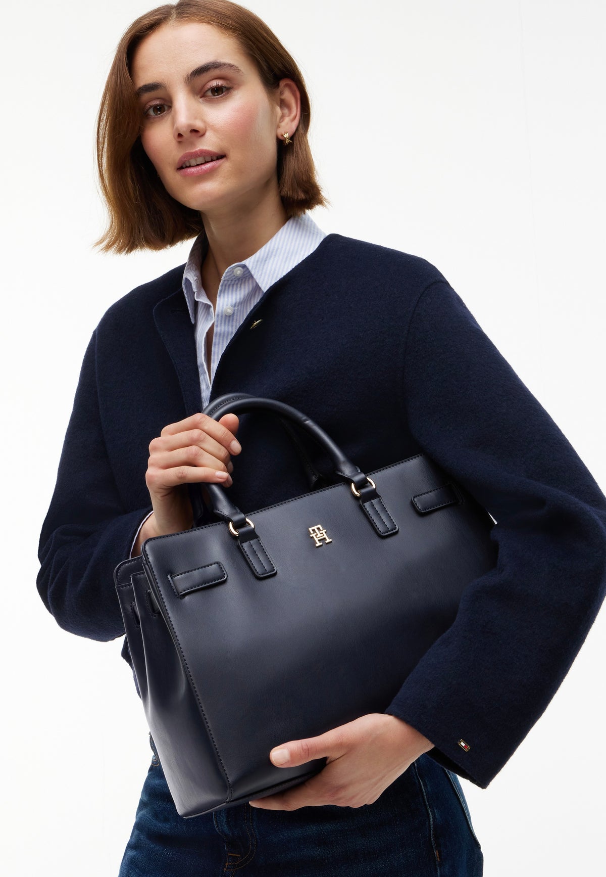 Tommy Hilfiger TH Joy Satchel Corp Space Blue Schooltas
