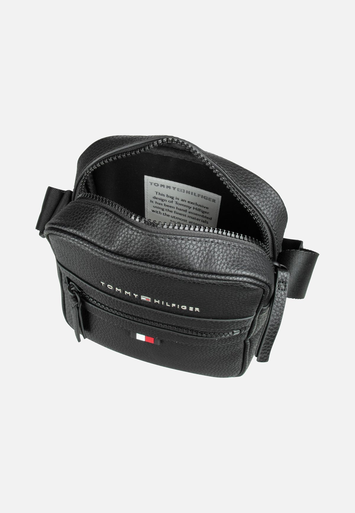 Tommy Hilfiger Essential PU Mini Reporter Black Crossbody Bag