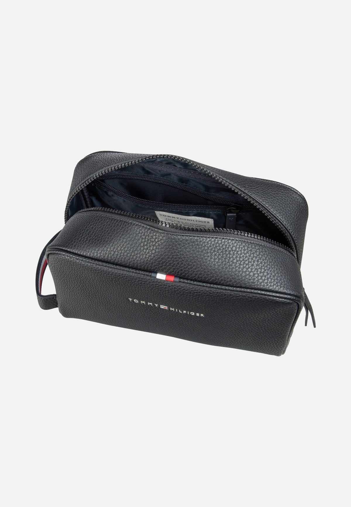 Tommy Hilfiger Essential PU Washbag Black Toiletry Bag
