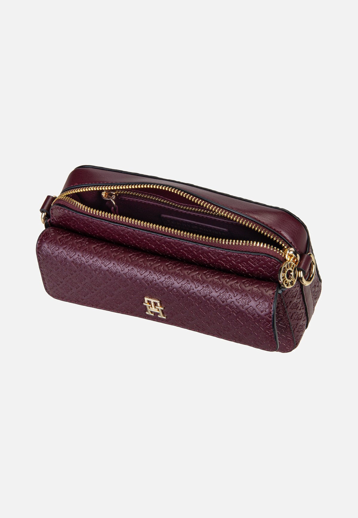 Tommy Hilfiger TH Icon Camera Mono Oxblood Borsa a tracolla