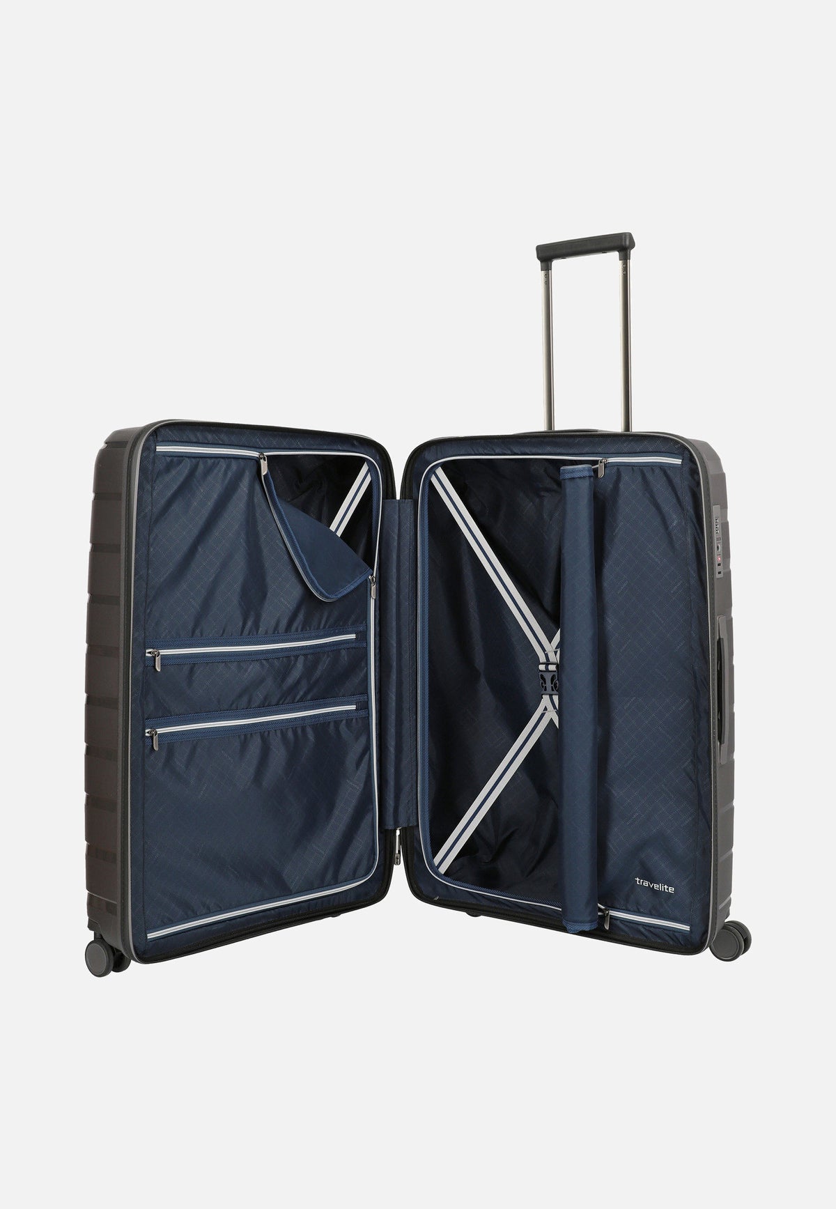 travelite Air Base 4-Rad Trolley L Anthrazit Suitcase