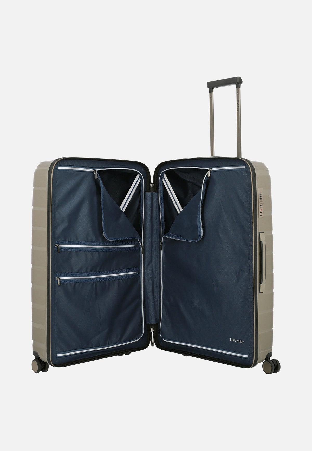 travelite Air Base 4-Rad Trolley L Champagner Suitcase