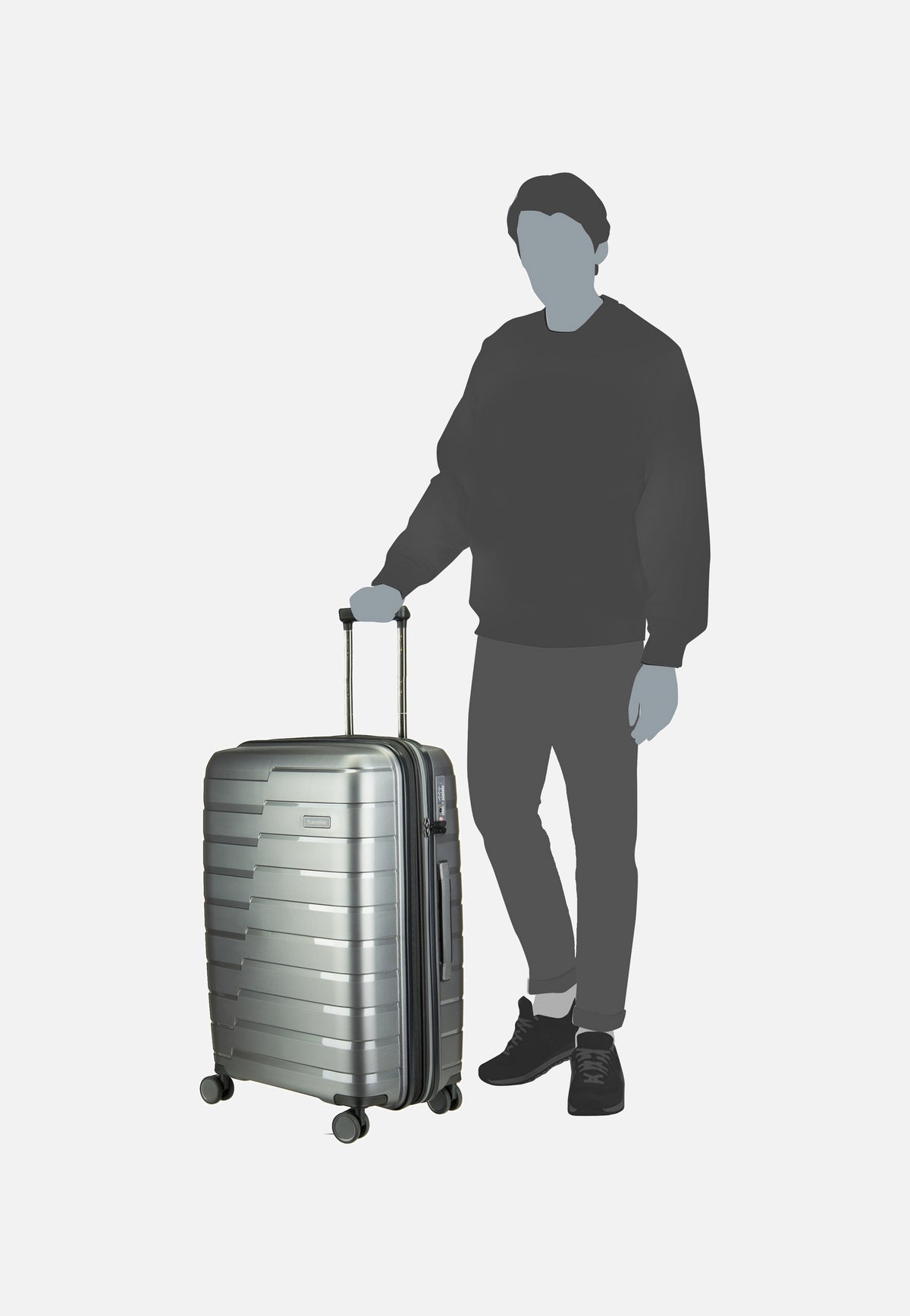travelite Air Base 4-Rad Trolley M Anthrazit Suitcase