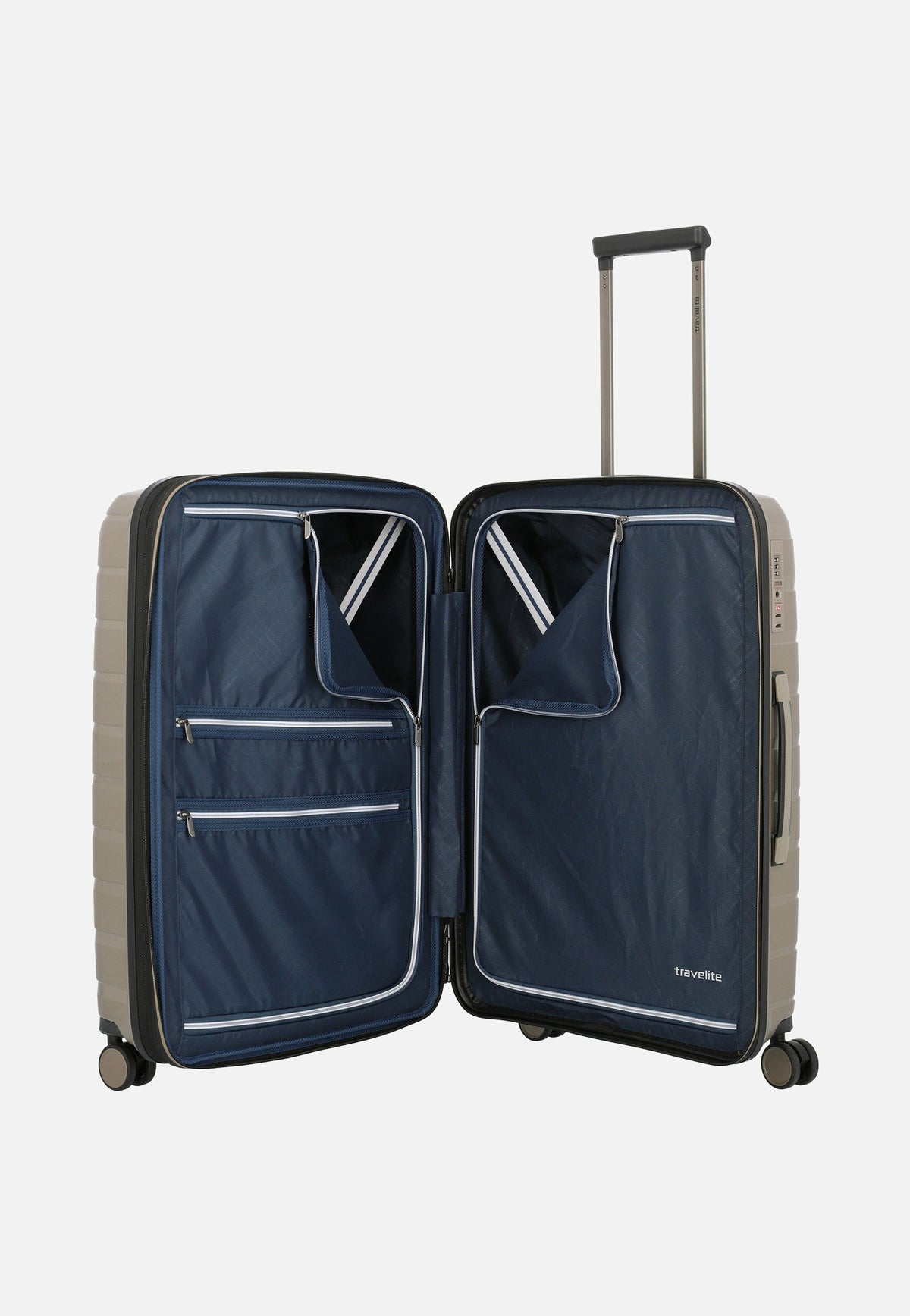 travelite Air Base 4-Rad Trolley M Champagner Suitcase