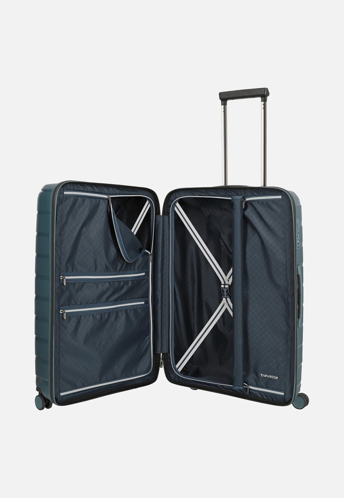 travelite Air Base 4-Rad Trolley M Eisblau Suitcase
