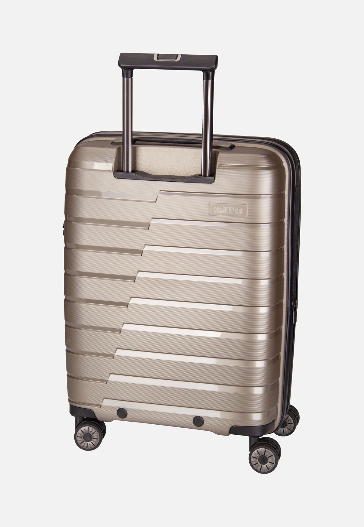 travelite Air Base 4-Rad Trolley S Exp Champagne Suitcase
