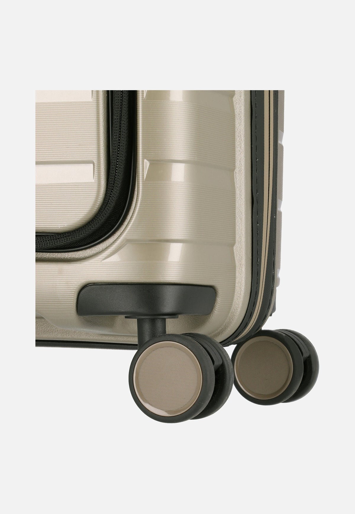 travelite Air Base 4-Rad Trolley S Vortasche Champagner Suitcase