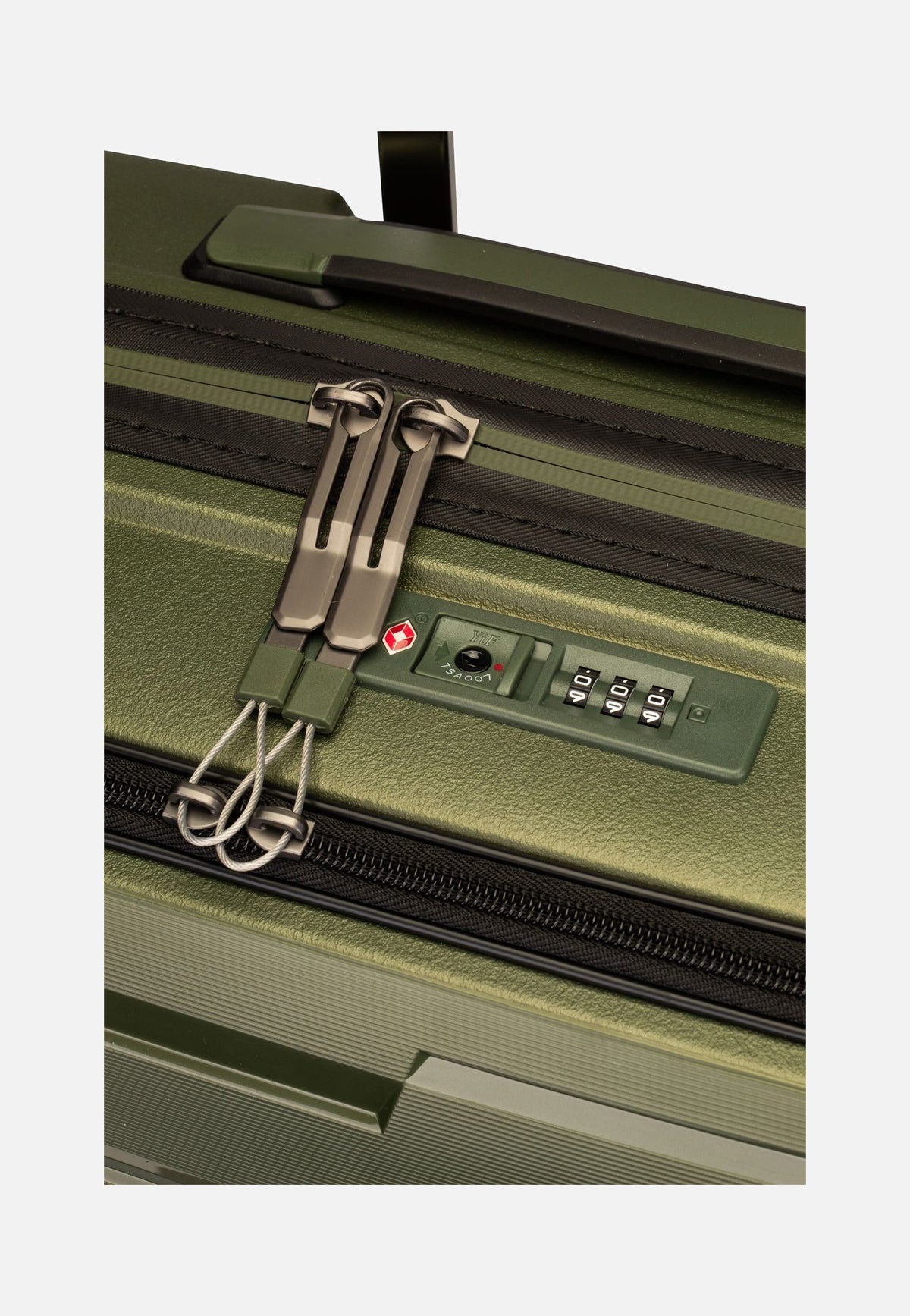 travelite Air Base 4-Rad Trolley S Vortasche Olive Valigia