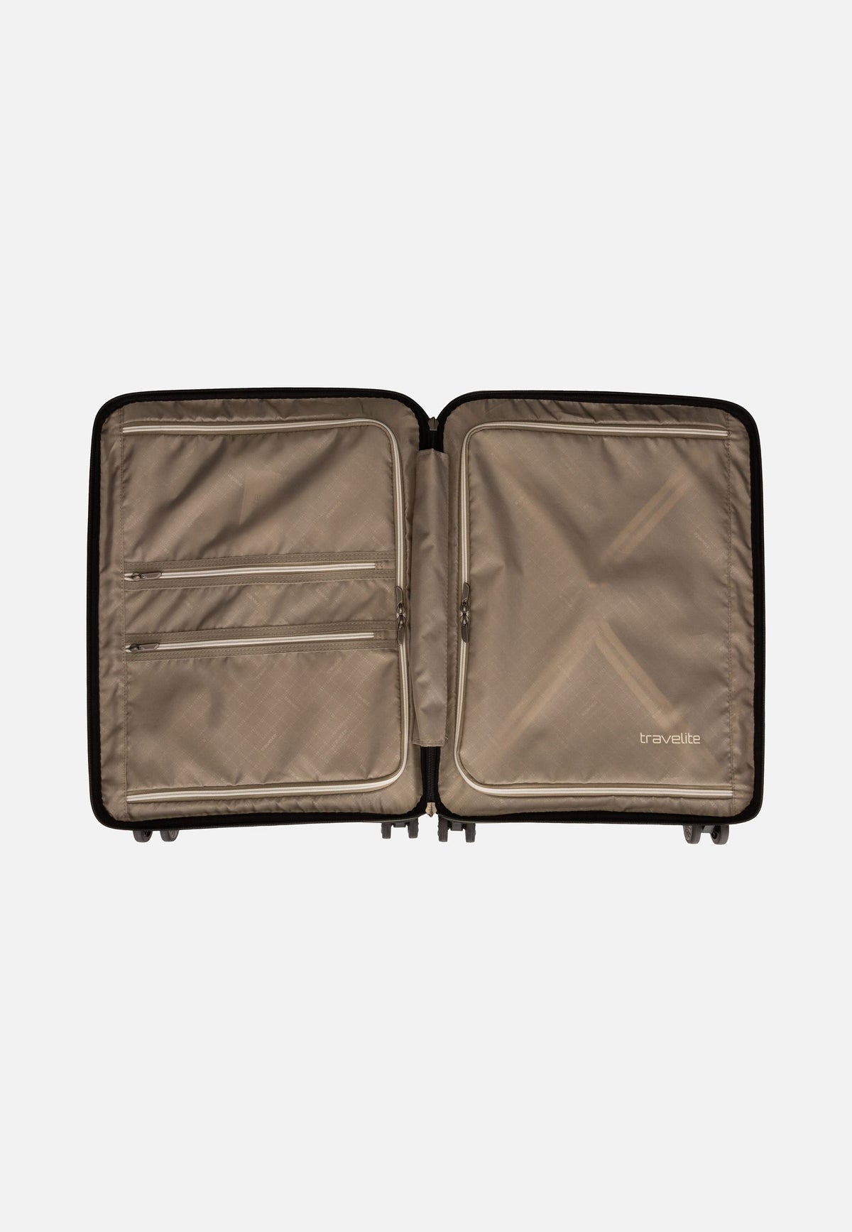 travelite Air Base 4-Rad Trolley S Vortasche Olive Valigia