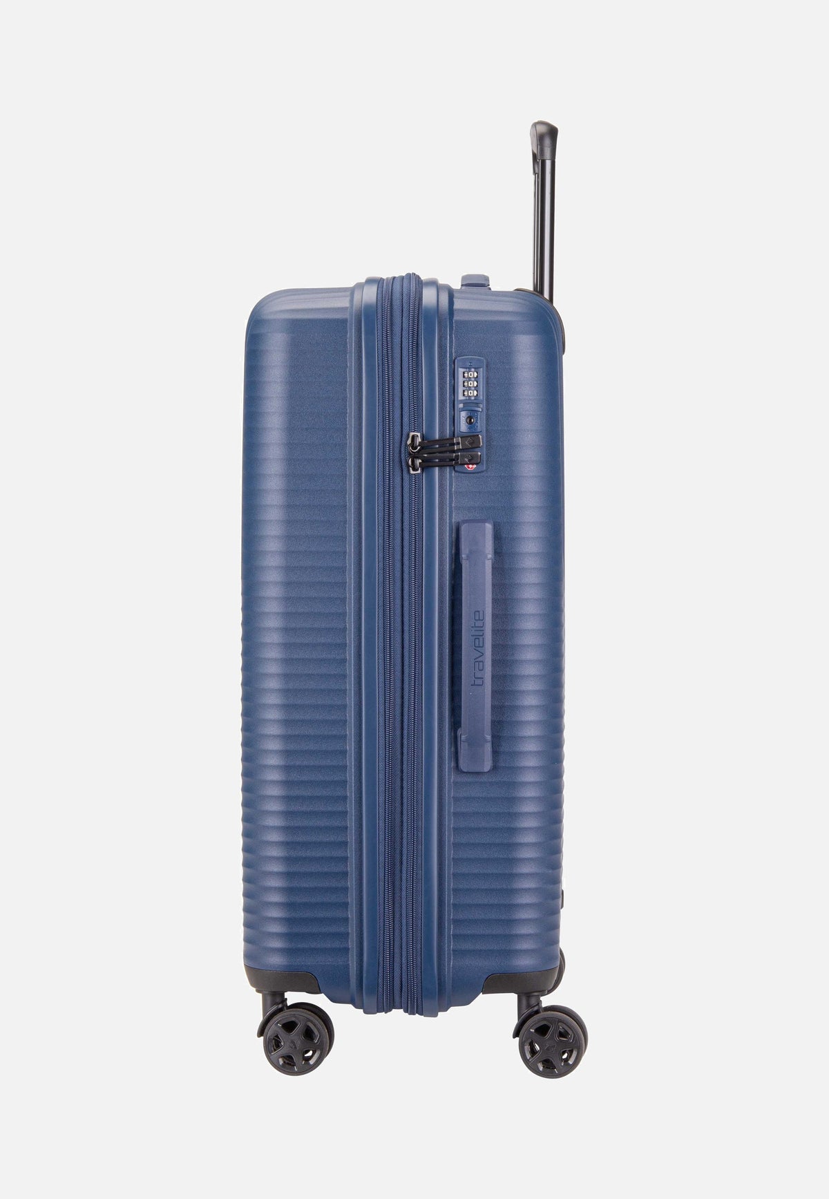 travelite Air Stripe Trolley 4w M exp. Navy Valigia