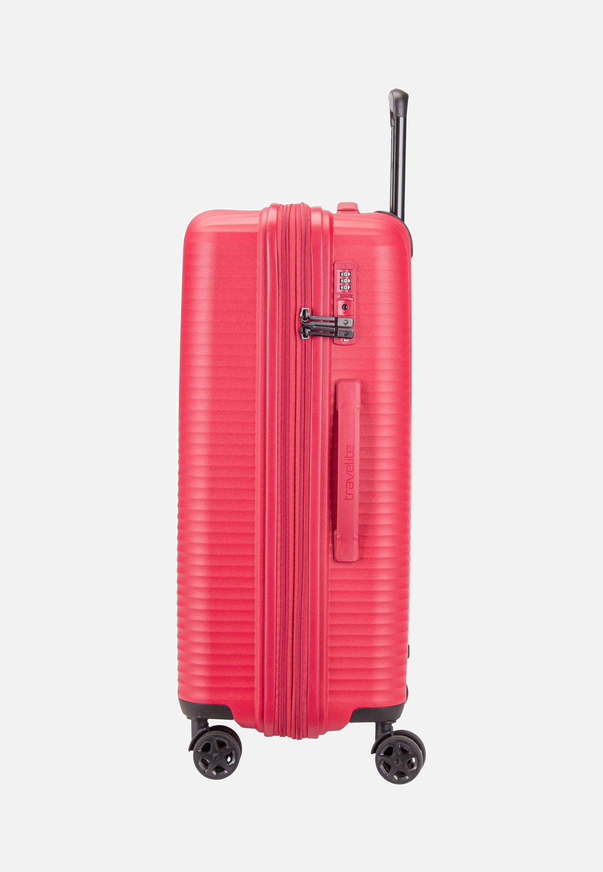 travelite Air Stripe Trolley 4w M exp. Red Maleta