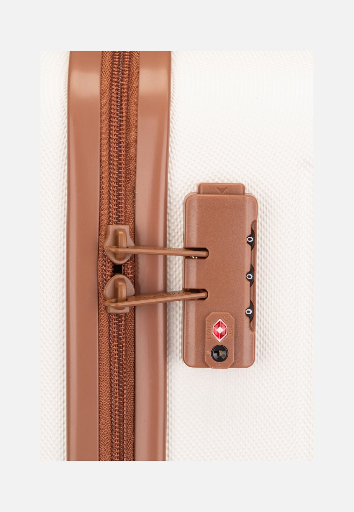 travelite Bali 4w Trolley L Weiss/Cognac Suitcase