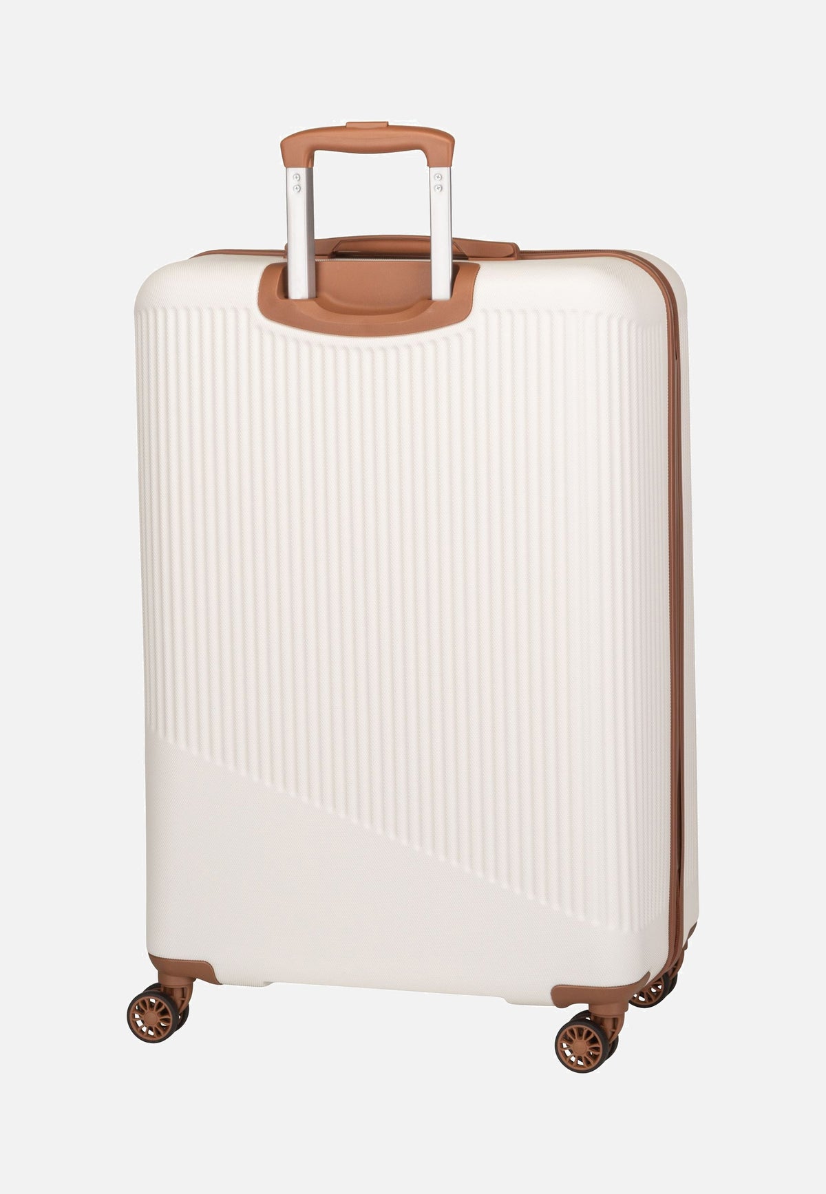 travelite Bali 4w Trolley L Weiss/Cognac Suitcase