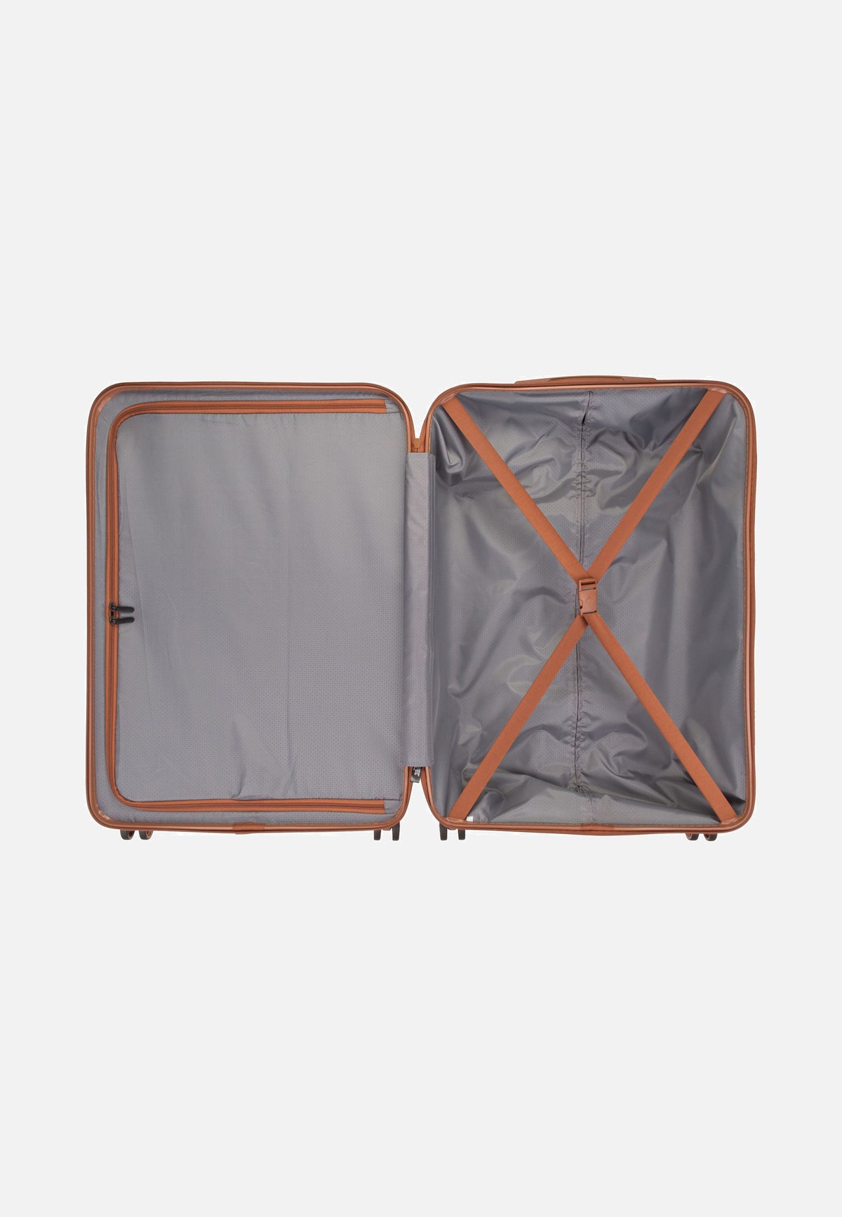 travelite Bali 4w Trolley L Weiss/Cognac Suitcase