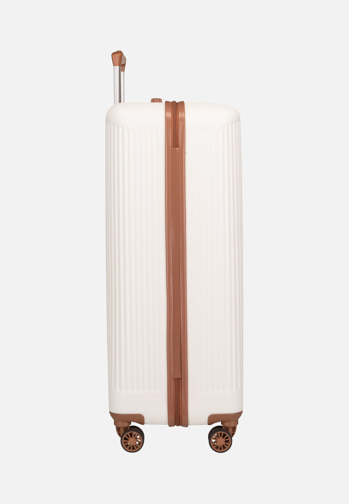 travelite Bali 4w Trolley L Weiss/Cognac Suitcase