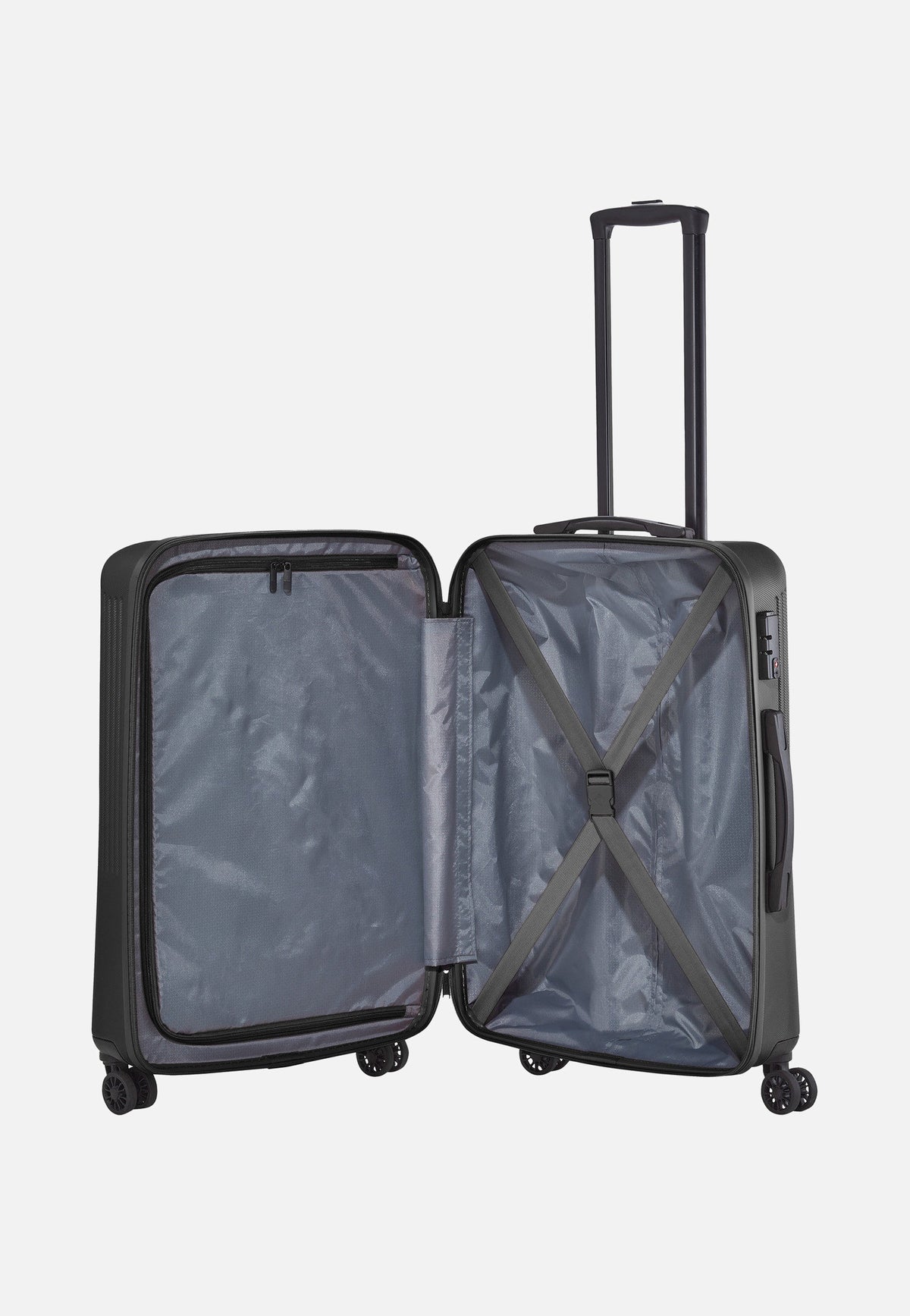 travelite Bali 4w Trolley M Schwarz Suitcase