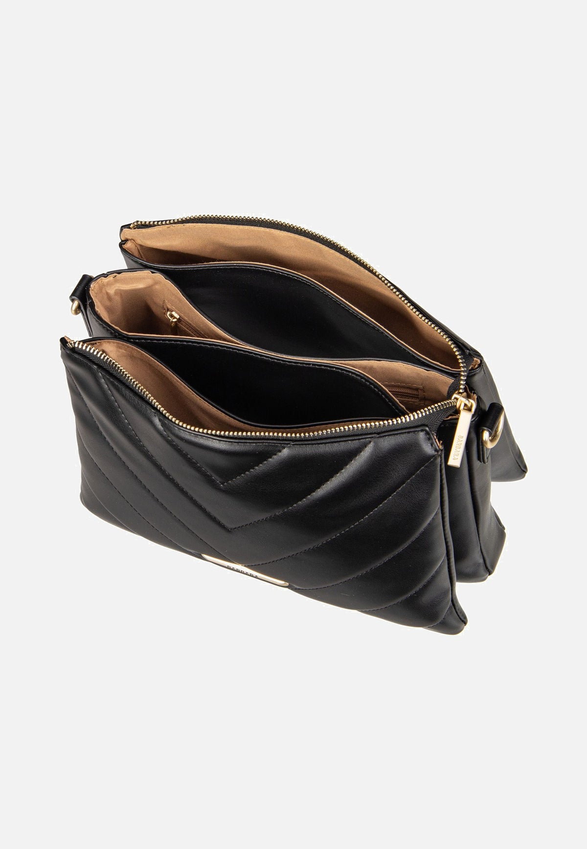 travelite Barbara Cozy CB Trio Schwarz Crossbody Bag