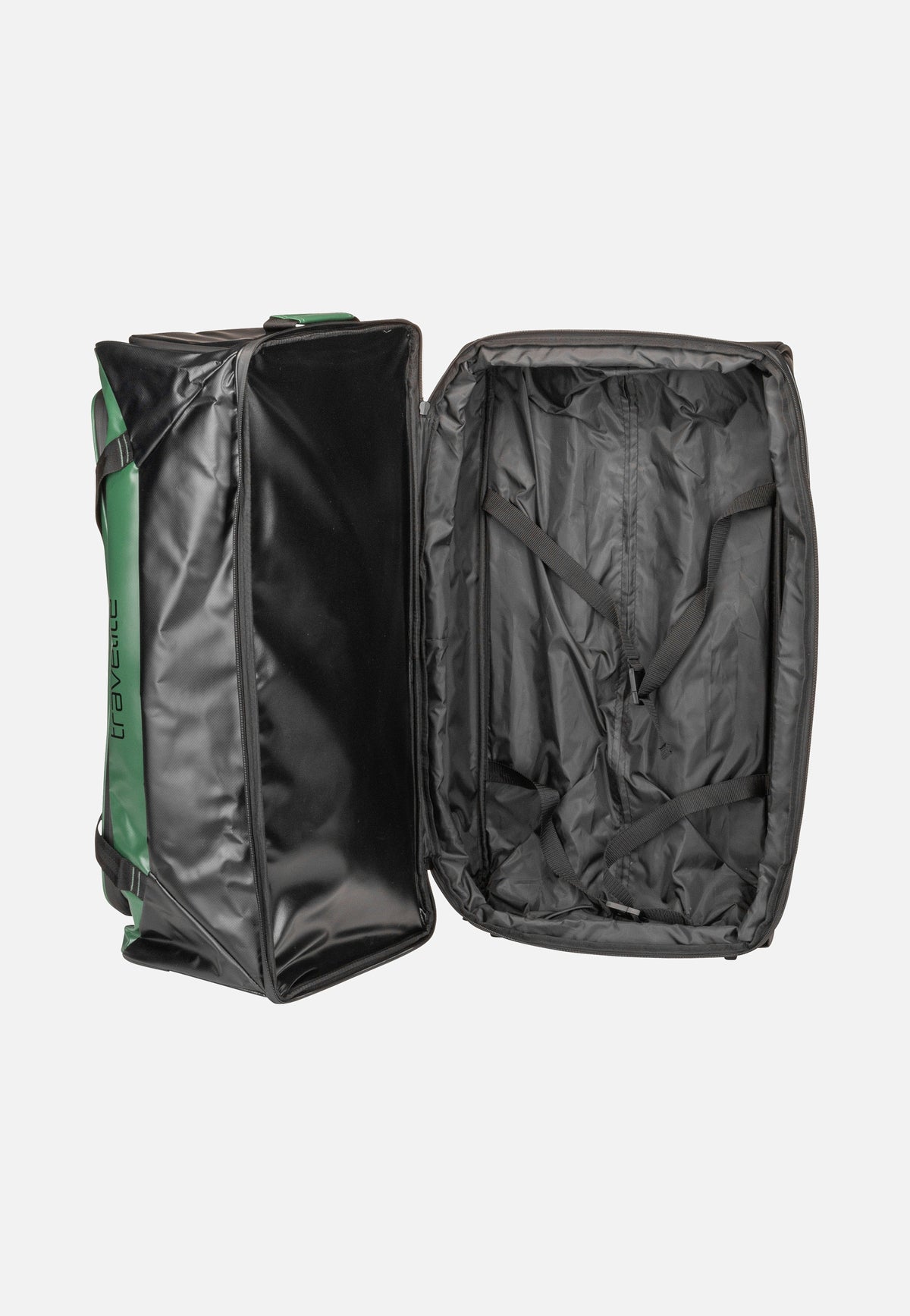 travelite Basics exp Grün Travel Bag with Wheels