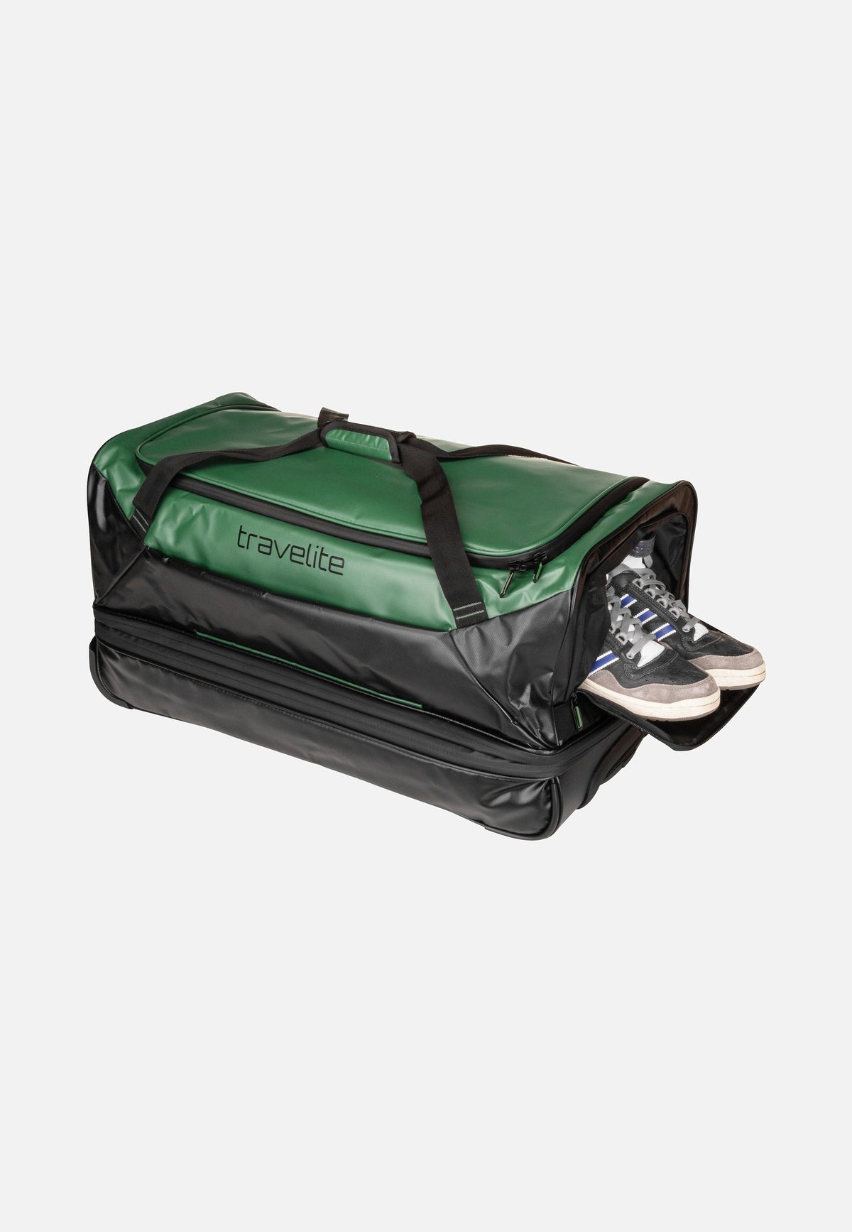 travelite Basics exp Grün Travel Bag with Wheels