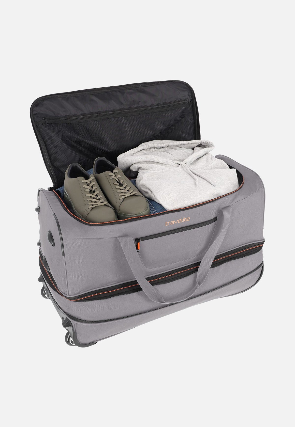 travelite Basics Trolley L Grau Bolsa de viaje con ruedas