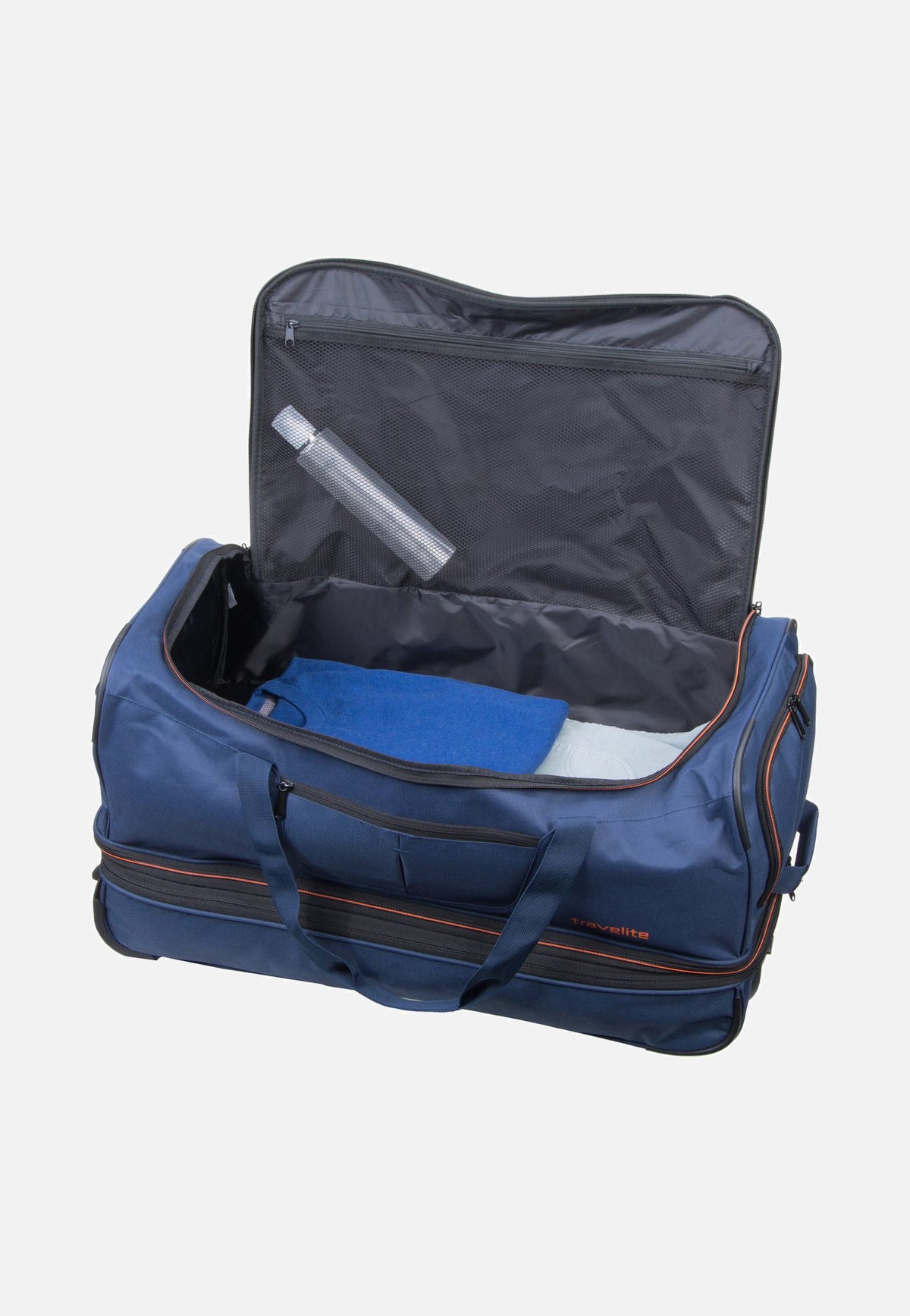travelite Basics Trolley L Marine Travel Bag with Wheels